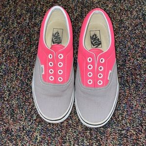 Vans pink and grey block color